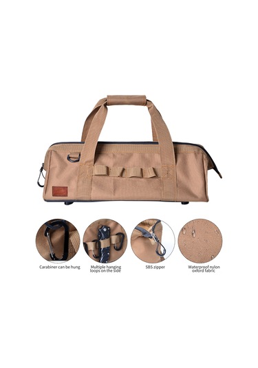 Geeksen Dayanıklı Su Geçirmez Kamp Çadırı Aksesuar Çantası - Çok Amaçlı Organizatör Kum