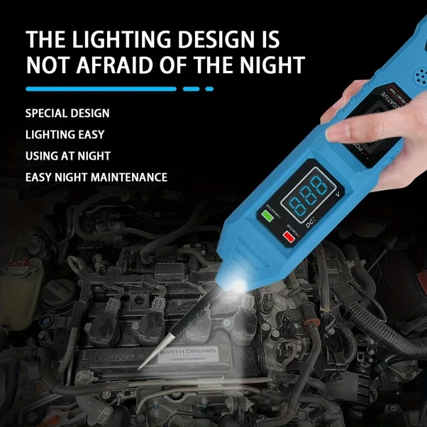 Willowhaven Mavi 1 Adet Autopro Araç Devre Test Cihazı 3 5 36v Dc Voltmetre Led Aşırı Yük Korumalı