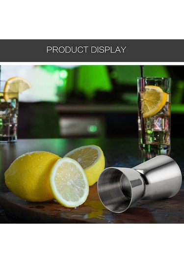 Moveevo 7 Parça Paslanmaz Çelik Kokteyl Karıştırıcı Seti - 750ml Şekör Bardak, Bardağı Kaçırıcı, Buz Kırıcı, Ölçü Kadeh Ve Araçlar