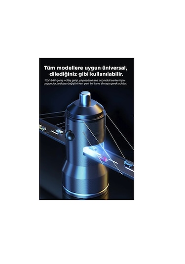 Sounddrive Siyah 2 Usb Port Girişli Transmitter Araç Şarj Cihazı 12w