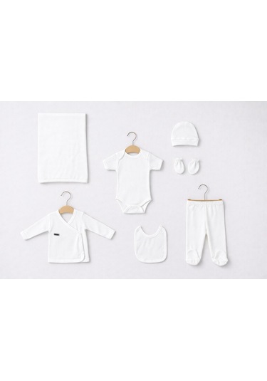 Baby Corner Ribana 7 Li Yenidoğan Hastane Çıkışı Seti Ekru