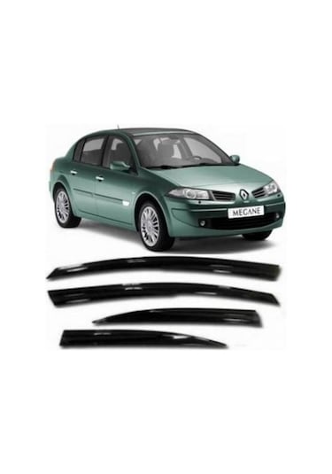 Renault Megane 2 Sedan Cam Rüzgarlığı Parlak Siyah