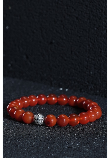 Ssilhoutte Doğaltaş Sertifikalı Akik Doğal Taş Nazar Bilekliği Gümüş Aparatlı Kadın Ve Erkek Doğal Taşlı Bileklik Çok Renkli