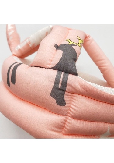 Dancemonkey Bebek Güvenliği Şapka Kask Yumuşak Yürüyüş Koruma Pembe Elk