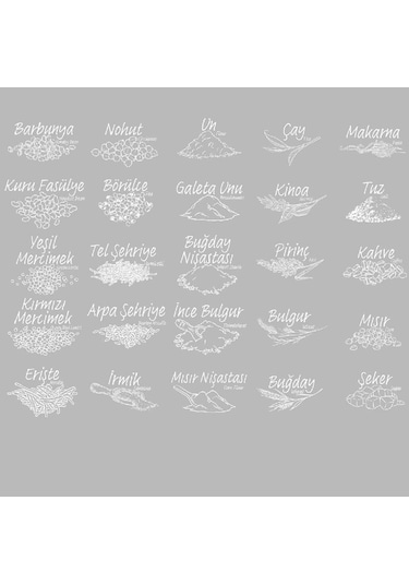 Porsima 431-GR Çok Amaçlı Erzak Saklama Kabı Seti 1.30 LT 12'li Gri