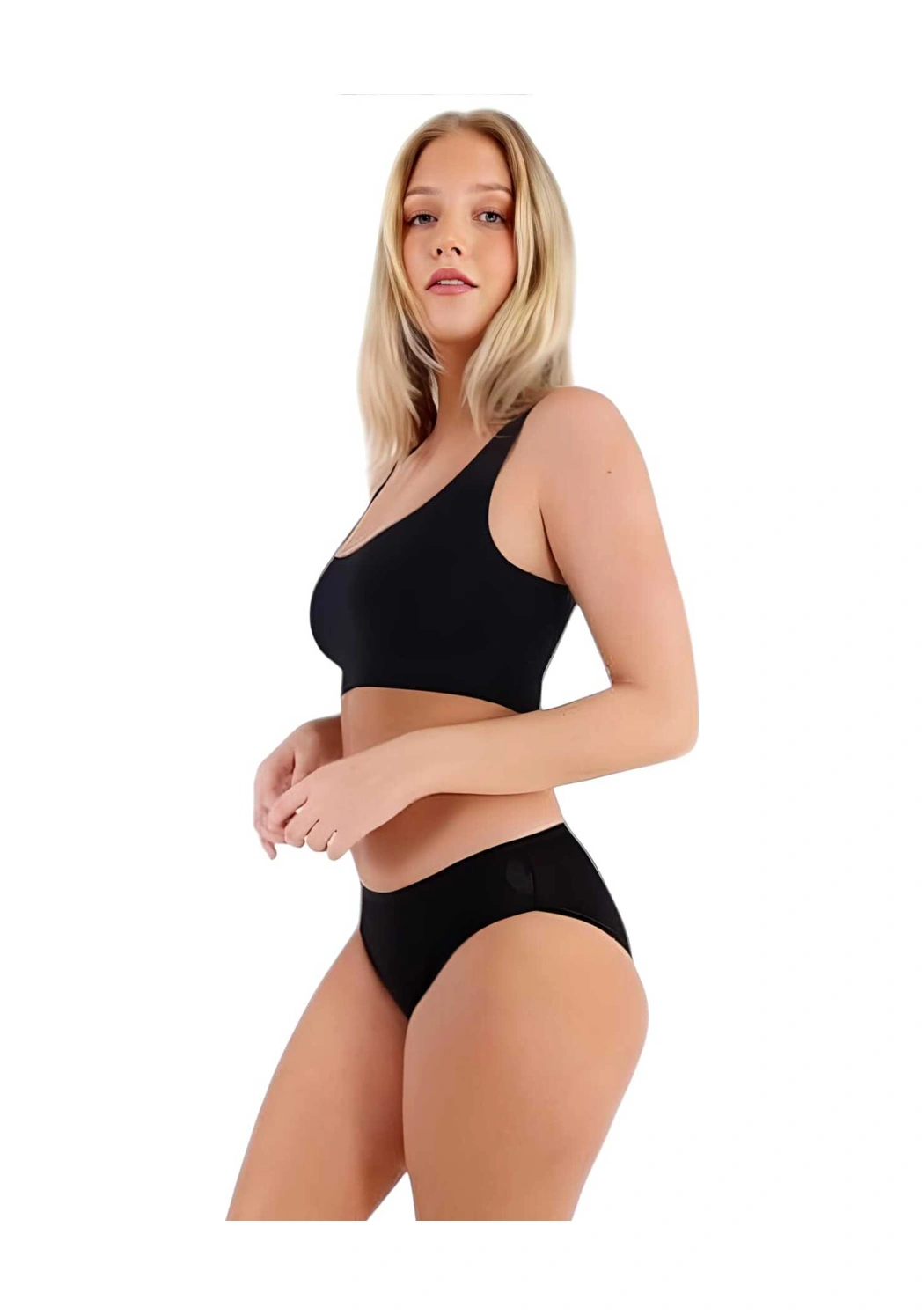 Tezzgelsin Kadın Pamuklu Penye Süprem Kumaş Bikini Külot Kadın Bikini Külot 6 Adet Siyah