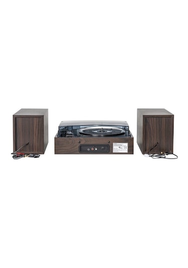 Fomix Fm200 Turntable Bluetooth Hoparlörlü Ahşap Pikap Çalar