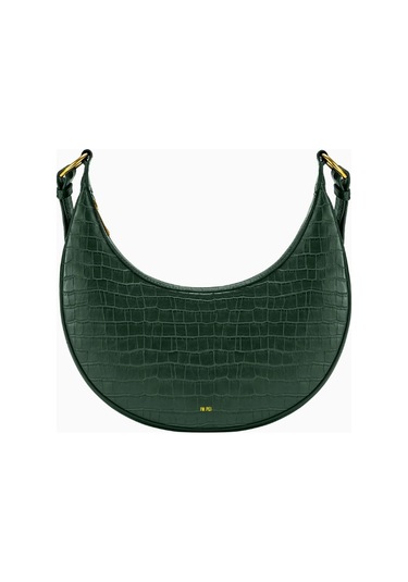 Jw Pei Carly Saddle Bag Vegan Deri Omuz Çantası Koyu Yeşil