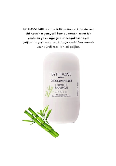Byphasse Bamboo Extract 48H Kadın Roll-On Deodorant 50 ML