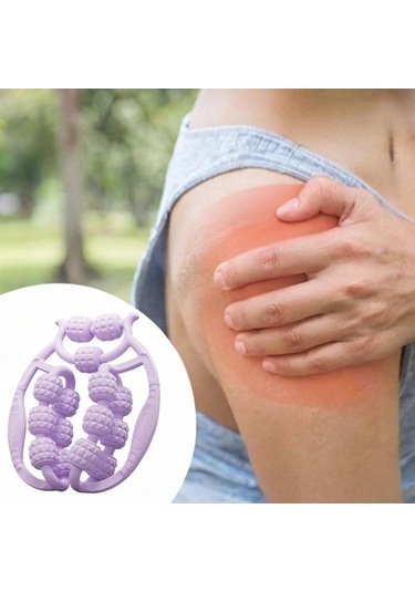 Pazly Uyluk Silindir Mor Masaj Aleti 360 Derece Bacak Egzersiz Homyl Vl Mor