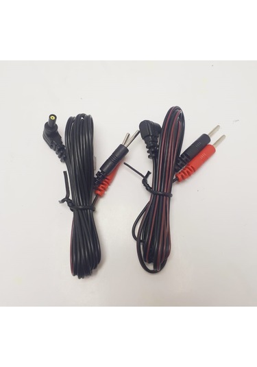 2 Uçlu Tens Cihazı Kablosu 1 Çift Yedek Kablo