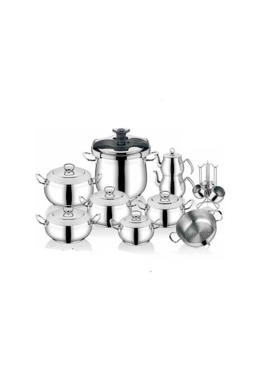 Inter Çelik Gülistan Model Pratik Kapak 21 Parça Çeyiz Seti