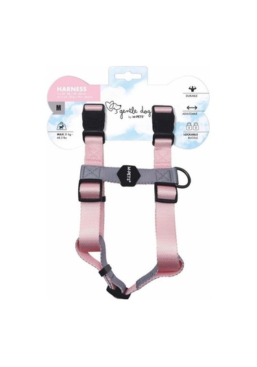 M-pets Gentle Köpek Göğüs Tasması Pembe M Pembe