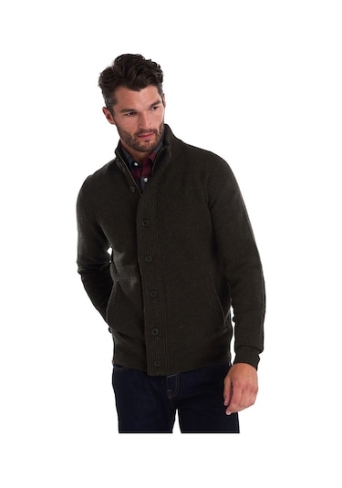 Barbour Patch Zip Through Hırka Gn73 Seaweed Kahverengi