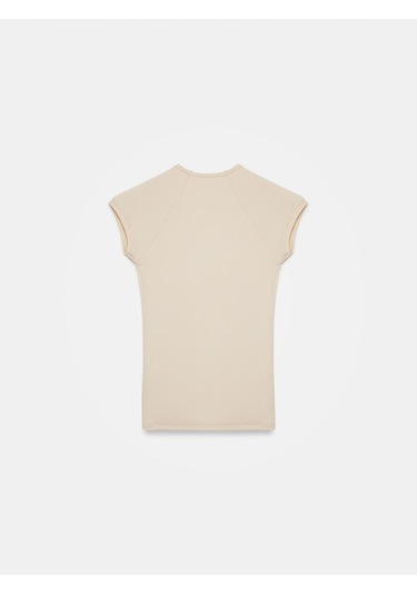 Dilvin 32894 V Yaka Fit T-shirt-taş