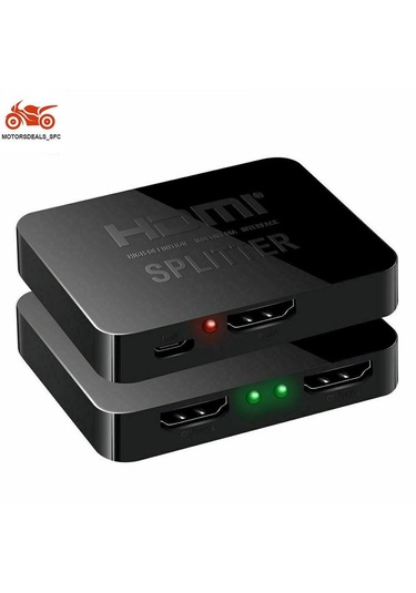 Homyl Splitter 1 In 2 Out 4k 3d Sinyal Amplifikatörü Siyah