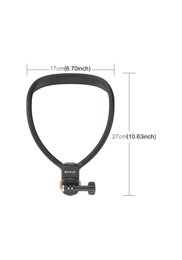 Xuweiwei Puluz Manyetik Hızlı Çıkış Pov Görünüm Montajı İle Tembel Boyun Kolu Siyah Siyah Siyah