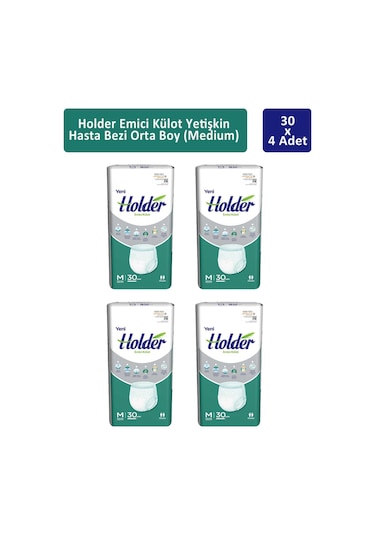 Holder Emici Külot Yetişkin Hasta Bezi Orta Boy M 4 x 30'lu