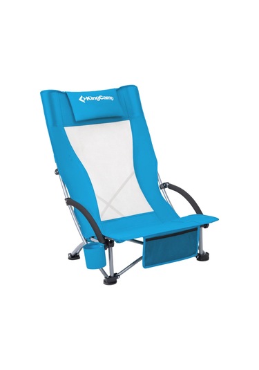 Kingcamp Lilac High Comfort Plaj Ve Dinlenme Sandalyesi Blue Buz Mavisi