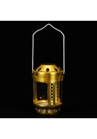 Altın Taşınabilir Mum Fener Gece Balıkçılığı Asılı Açık Kamp Y27407g-2 Altın Altın