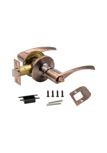 Loid Kulaklı Mandallı İç Kapı Kolu, Kilit Feneri, Bakır 445305899