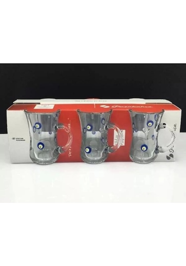 Paşabahçe 55411 Nazar Kulplu Bardak 6 Lı
