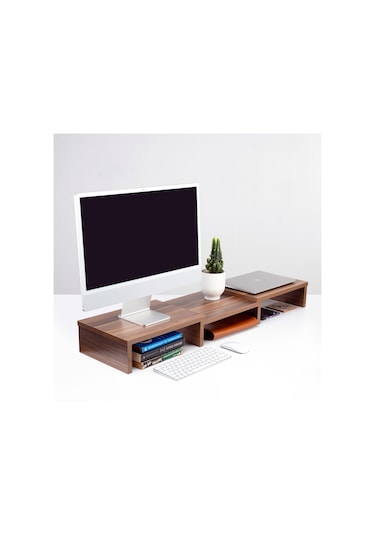 Çift Monitör Standı Bilgisayar Masaüstü Ekran Yükseltici