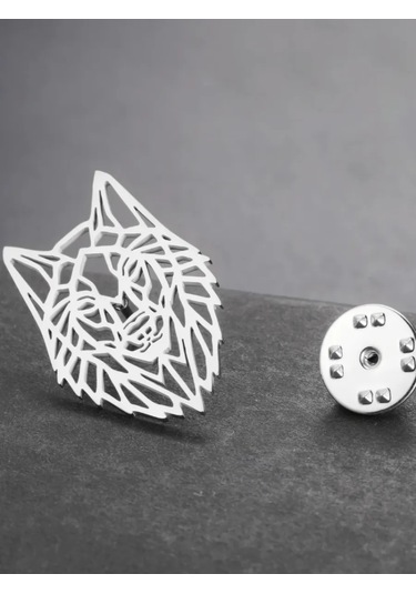 Olfil Broş-mini Kurt Tarzı Zarafeti Minimalizm 408285702 Gri