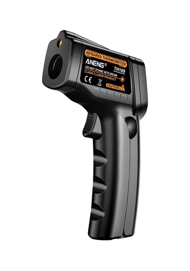 Yifomall Aneng Th109 El Tipi Kızılötesi Sıcaklık Ölçer - Dokunmadan Ölçüm, Lazer Konumlandırma, Lcd Ekran, -50 C/+400 C Aralığı, Siyah Pil Yok