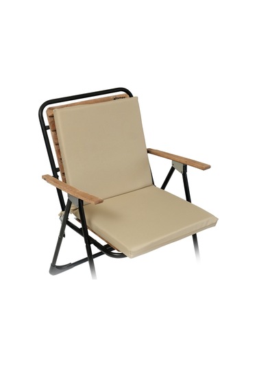 Xpermate Arkalıklı Fermuarlı 40 x 40 CM Sırtlıklı Sandalye Minderi Bej