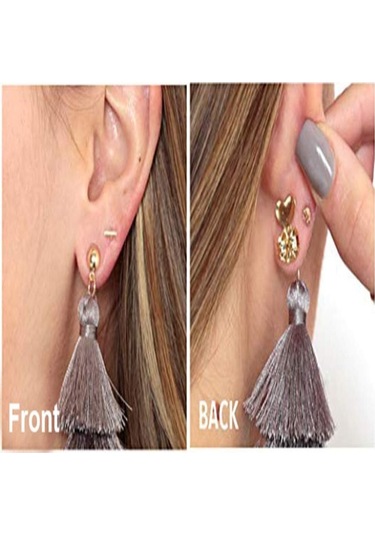 6 Çift Küpe Kaldırıcı Küpe Güvenli Arka Kısımlar Ayarlanabilir