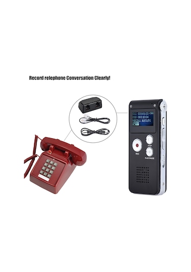 Samdoo Sk-012 8gb Metal Ses Kaydedici: Ses Kontrollü, Telefon Konuşması Kaydı, 576 Saat Kayıt Süresi, Mp3 Çalar, Kolay Kullanım