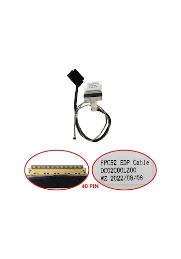 Dc02c00lz00 Hp Pavilion Gaming 15-dk2xx Serisi Lcd Data Kablosu V2 40 Pin / Ldc687v2