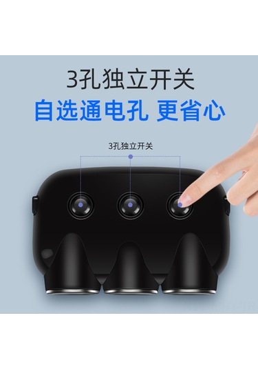 Monyee Siyah Paketli Araç Şarj Cihazı, 3 Usb Port, Anahtar Kontrol, Voltaj Göstergesi, Dayanıklı Ve Kompakt Tasarım