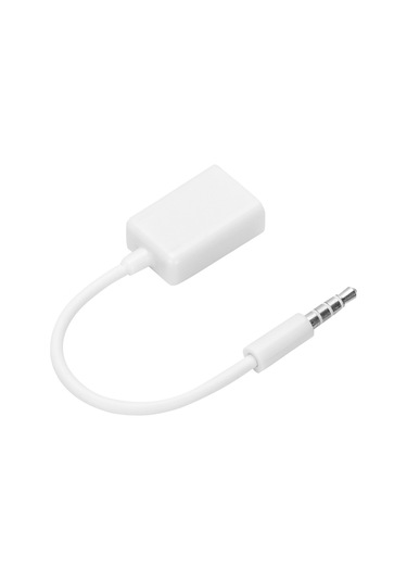 Moveevo Araç Aux Ses Bağlantısı İçin 3.5mm Erkek Jack'ten Usb Dişi Adaptör Kablosu - Oksijensiz Bakır İçerikli, Dayanıklı Ve Su Geçirmez