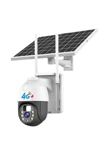 Cmr47 Güneş Panelli Sim Kart İle Çalışan 4g+ Wi-fi 5mp Ip Kamera