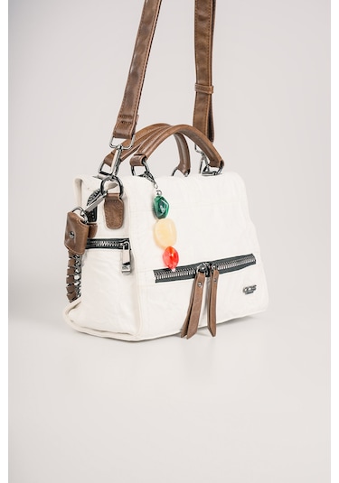 Ççs Kadın Omuz Çantası Ccs18030 Beyaz Beyaz