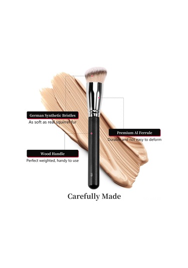 Youtek "profesyonel Fondöten Ve Kapatıcı Fırçası Seti - Sıvı, Krem Ve Pudra İçin Yoğun Kıllı 2'li Makyaj Fırçası"