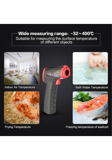 Unı-t Ut300s Lazer Termometre Kızılötesi Temassız Sıcaklık Ölçer N11.523