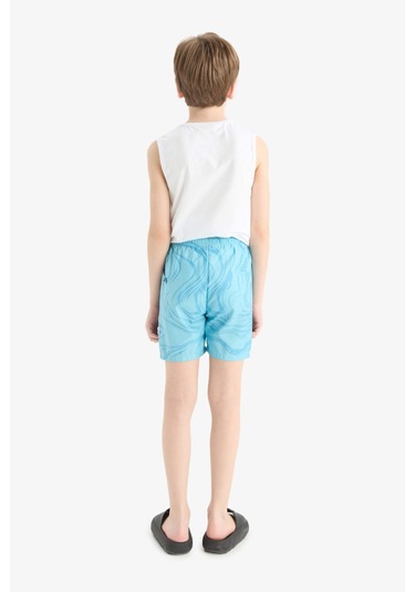 Defacto Erkek Çocuk Marvel Comics Deniz Şortu E5552a825hsbe510 Mavi