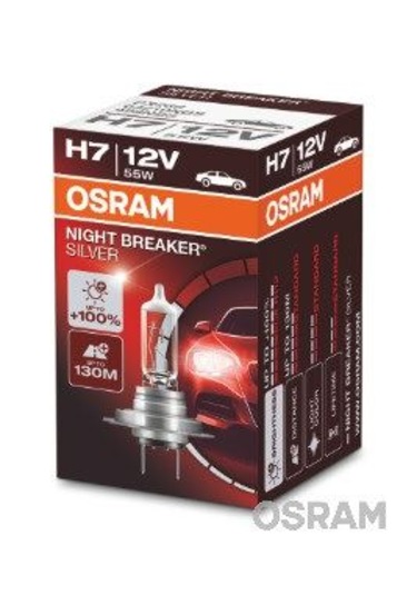 OSRAM 64210NBS-HCB Ampul 12V H7 55W Nıght Breaker Sılver Nbs