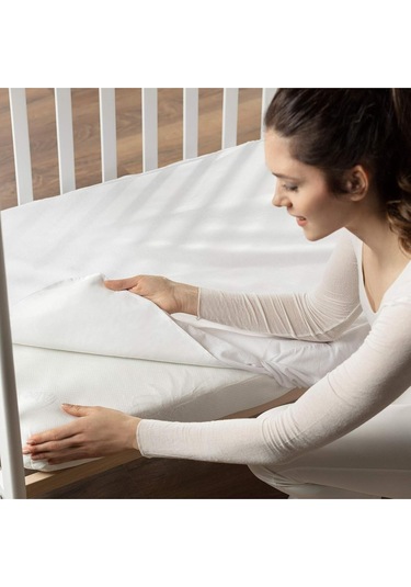 %100 Pamuk Sıvı Geçirmez Bebek Alezi - Yatak Koruyucu Çocuk Alez - Park Yatak Ve Beşik Uyumlu