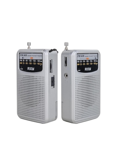 Roxy Rxy-bariton Cep Tipi Mini Pilli Analog Radyo - Gri