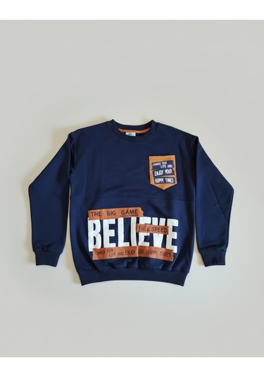 Big Game Baskılı İki İp Erkek Çocuk Alt Üst Takım Lacivert