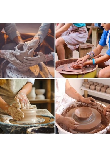 Seramik Tekerlek Pva Pedi - Kil Kesme, Heykel, Havlu Emici Bez - Sanat İçin İdeal Sarı