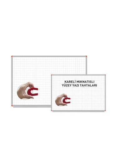 Panda Mıknatıslı Yüzey Kareli Yazı Tahtası Pan 593 Beyaz 120x180