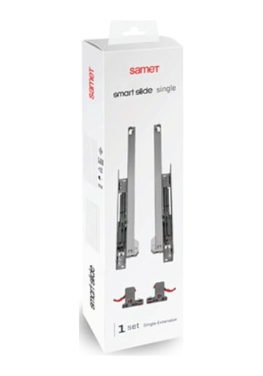 Smart Slide Frenli Kısmi Açılım 500 Mm Mandallı Çekmece Rayı