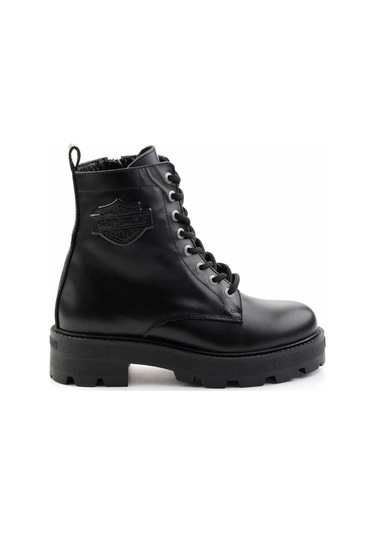 Black Hakiki Deri Kadın Bot & Bootie Hd0777005703 001