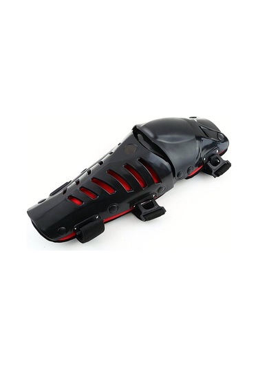 Jms Motosiklet Yarışı Motokros Diz Pedleri Koruyucu Muhafızlar Kırmızı - Siyah 1 Çift