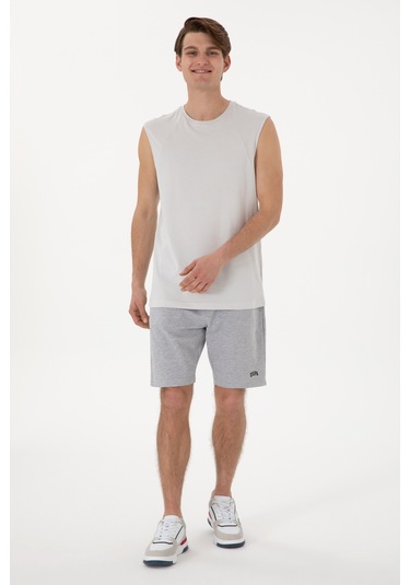 U.s. Polo Assn. Erkek Gri Melanj Şort Örme 50305933-vr086 GRI MELANJ
